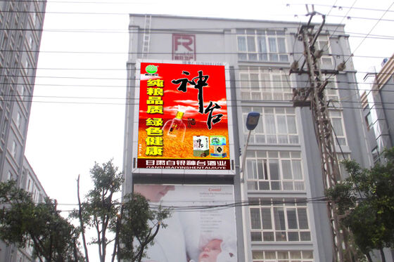 Outdoor p10 Full Color LED Display met hoge 3840 verversingssnelheid voor buitenreclamekast 960x960 formaat