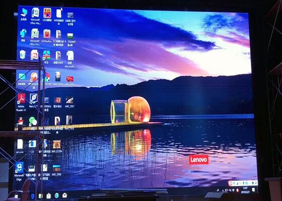 LED-lamp P3.91 LED-scherm binnen/buiten Wandgebouwd LED-scherm 3840hz vernieuwingsfrequentie