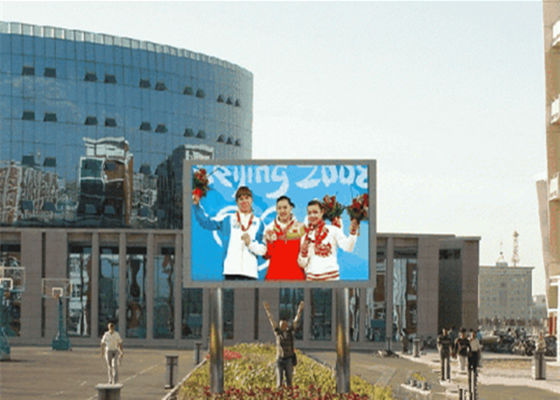 P10 Buiten waterdicht volkleurig LED-scherm 10 mm Pixel 10000pixels/M2