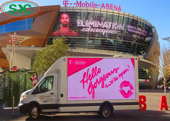 Goede prijs Hoge LEIDENE van de Helderheids Mobiele Vrachtwagen Vertonings het Openlucht 10mm Hoogte Reclamescherm online