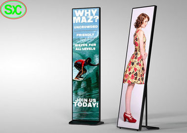 Hoge helderheid LED Full Color Poster Display P2.5 Indoor Floor Stand Reclame