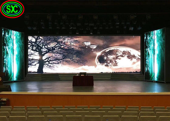 Indoor P3.91LED Stage Curtain Screen Background Reclame Huur HD No Drag full color led display