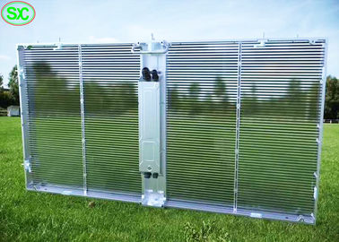 1R1G1B Transparent LED drapery display IP43 62500 Dots/Sqm 3 jaar garantie