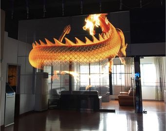 SMD2121 Doorzichtig LED-scherm volkleurig advertentievensterbord