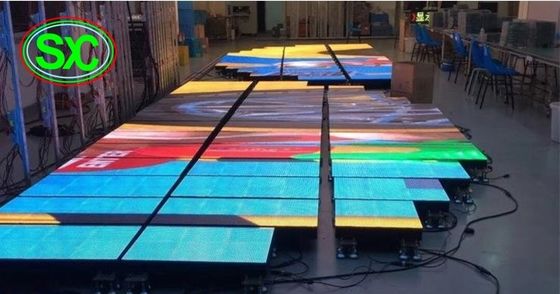 Goede prijs De binnen de Camera Interactieve Volledige Kleur van P10 IRL leidde Dance Floor-het Scherm voor de verlichting van de de dansvloer van de Vermaakclub online