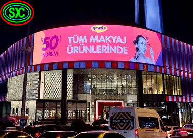 Gekrompen outdoor LED-advertentie-display, P6 LED-paneel, volkleurig 20W indoor volkleurig led-display