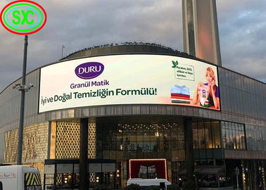 Gekrompen outdoor LED-advertentie-display, P6 LED-paneel, volkleurig 20W indoor volkleurig led-display