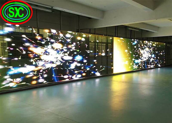 Full Color HD Flexibel 4000 cd/m2 Transparent Led Panel transparant led scherm