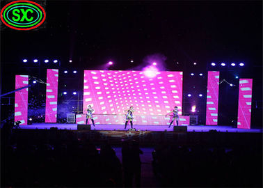 Waterdicht Gietgegooid Aluminium HD 6mm Pixel Pitch Stage LED-scherm Concert Event achtergrond