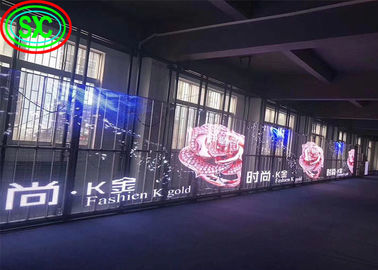 Advertentiepaneel Epistar Chip Transparent Led Curtain Scherm transparant led scherm transparant glas led display