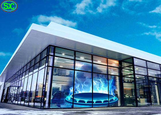 De bouw van hoge helderheid 5000nits van de Muur de Openluchtp3.91 Transparante Geleide Vertoning