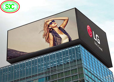 Buiten waterdicht P10 Full Color LED Display Scherm Reclamebord Met Kolom