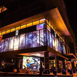 HD Indoor Outdoor p3.91-7.82 Full Color Waterproof Mesh Transparent LED Glas Muur