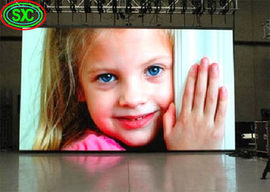 Buiten- en buitenruimte Full Color LED Display DIP / SMD P16 1024*1024mm kast