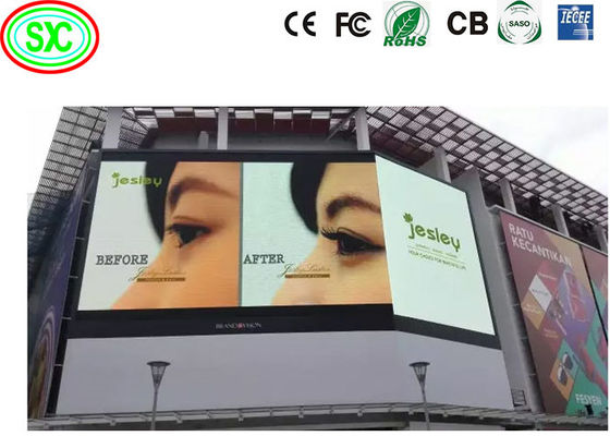 Hoge verversingssnelheid 1920Hz 1/8 Outdoor Full Color LED Display Wandmontage full color outdoor led display