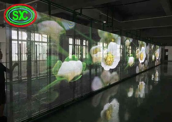 Goede prijs Helderheid Doorzichtig LED-scherm, full-color reclame LED-billboards online
