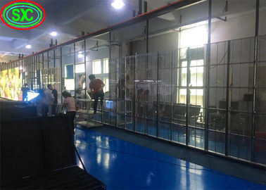 Winkelcentrum Buiten Full Color Waterdicht P3.91-7.82 Mesh Transparent LED Screen