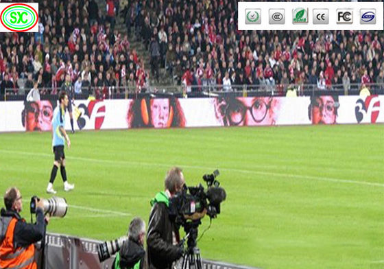 Aluminiumkasten met gietgietwerk Buiten volledig gekleurd IP65 led-scherm Voetbalstadion