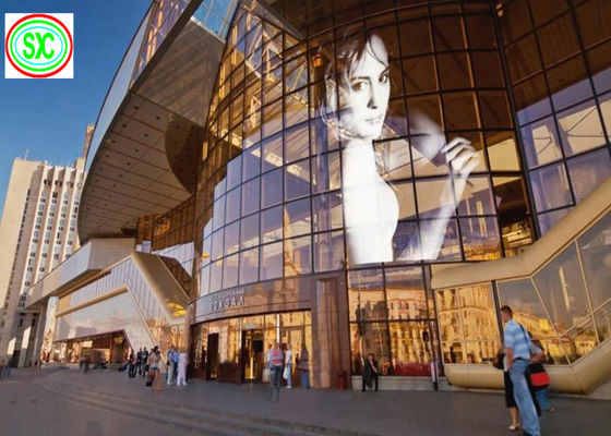 Full Color Transparent Led Screen P3.91-7.82 1000mm*500mm/1000mm*1000mm Glazen ramen
