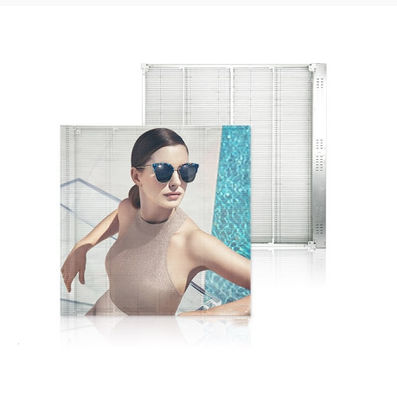 Winkelcentrum Buiten Full Color Waterdicht P3.91-7.82 Mesh Transparent LED Screen