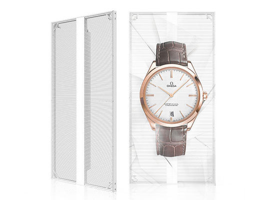 P3.91-7.82 Doorzichtig LED-scherm 5000 cd/m2 volkleurig