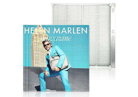 Hoge helderheid doorzichtig LED-scherm volkleurig reclamebord SMD2121