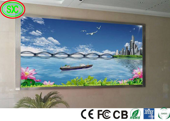 Vaste toonhoogte 2,5 mm LED videowandpaneel, kerk reusachtige smd full color indoor reclame