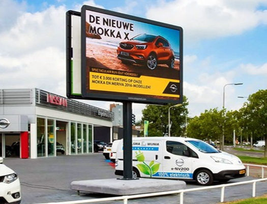 Hoge helderheid P8 32*16 stippen LED-advertentieborden voor winkelcentra