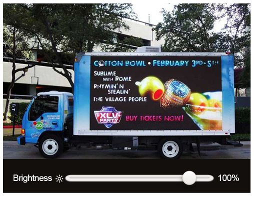P5mm SMD 2121 Mobile Truck LED Display LED Screen 40000 Pots/Sqm