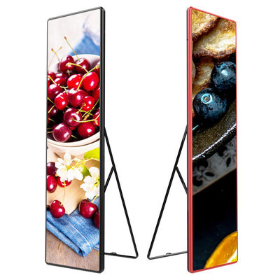 Indoor Full Color P2.5 High Bightness 2500cd/m2 Floor Standing LED Poster Screen