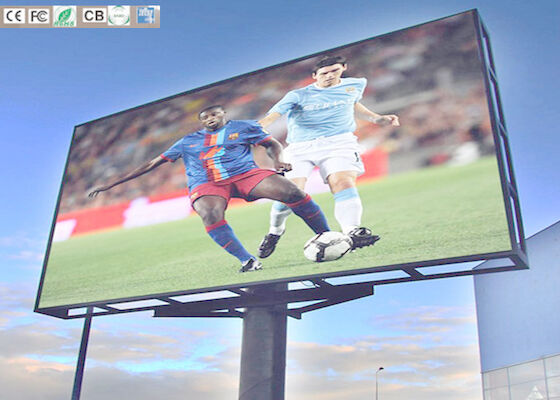 P8 Outdoor Full Color Commercial Advertising Led Display Billboard Met Kolom