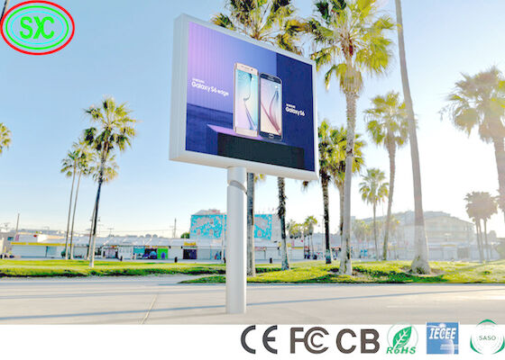 Buiten Full Color LED Display P6 Hoge verfrissingsgraad Advertising Billboard Panel 320W/m2 P6 6500cd/m2