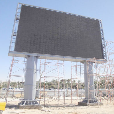 Front End Onderhoud Full Color LED Digital Signage Signage 10mm Pixel Pitch Iron Cabinet