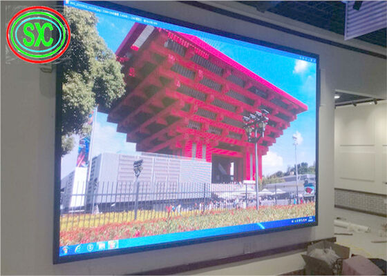 Full Color Stage LED Die-Cast Aluminium Screen Stage Backdrop 27777 punten/vierkante meter