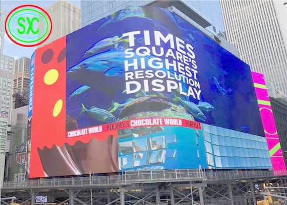 COB Outdoor LED-advertentie scherm met koolstofvezel hoes en hoge dichtheid geleid commerciële advertentie scherm