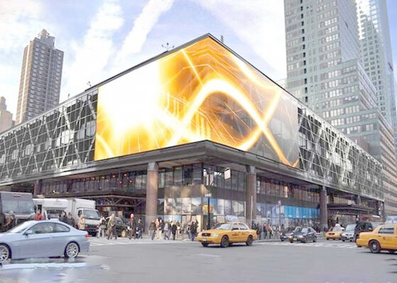 Grote buitenplaat 5000 cd / m2 Helderheid Full Color P10 LED-advertentiepaneel