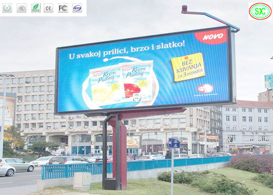 Buiten digitale billboard gemonteerde video volkleurige P10 groot LED-advertentie scherm