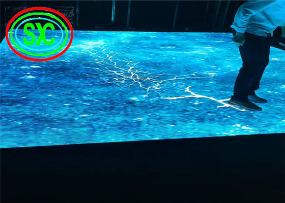 Indoor HD P6.25 SMD3528 Full Color LED Dansvloer 1000mm x 500mm Box interactieve led dansvloer