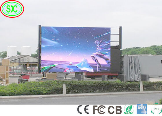 Front End Onderhoud Full Color LED Digital Signage Signage 10mm Pixel Pitch Iron Cabinet