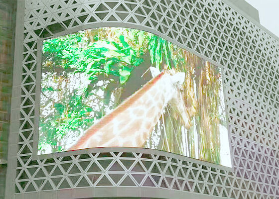 Speciale curve Outdoor Full Color P10 Gebouw Reclame LED Display Billboard