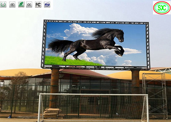 Buiten P10 LED Display 10 mm Pixel Pitch 5000cd/m2 Helderheid