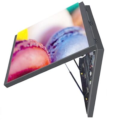 6mm Pixel Pitch Outdoor Full Color LED Display Draadloos bedieningsapparaat voor/achter IP65/IP54 Stalen kas met ijzer 32,5 kg Gewicht