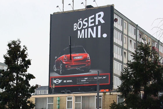 P10 Buiten LED Reclame Scherm 10mm Pixel Pitch IP65 Waterdicht