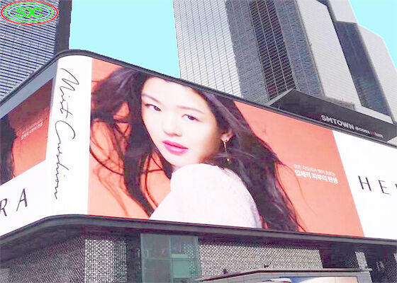 P10 Outdoor Full Color Advertising LED Billboard Novastar Control System Vaste installatie