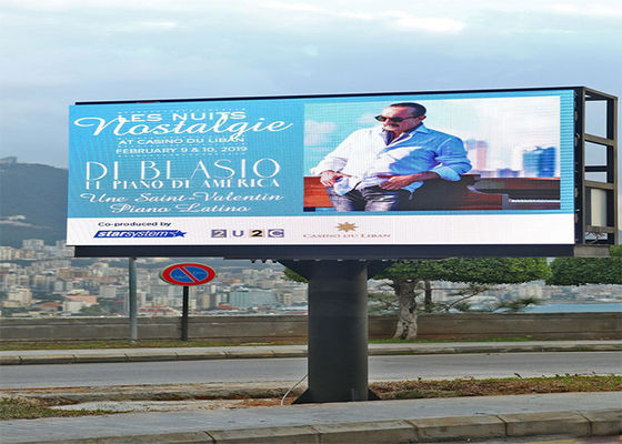 P10 Buiten LED-scherm 10 mm Pixel Pitch 5000cd/m2 Helderheid