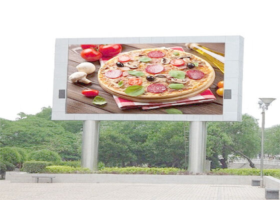Buiten waterdicht P10 Full Color LED Display Scherm Reclamebord Met Kolom