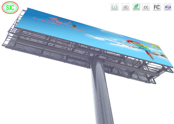 Outdoor Full Color P10 Reclame 6000cd / m2 Helderheid Hoogwaardig LED-bord