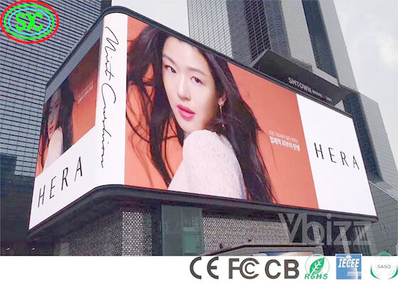 Full Color 6000cd/M2 10mm Pixel Advertising Led Panel SMD3535 led scherm buiten advertenties