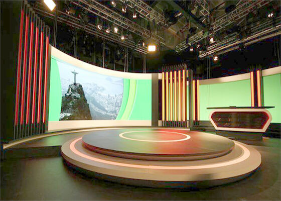 China High Quality Led Video Wall P3.91 Indoor Curved Screen Voor Supermarkt