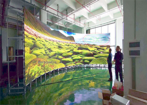 China High Quality Led Video Wall P3.91 Indoor Curved Screen Voor Supermarkt